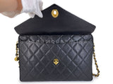 Chanel 1994 Black Vintage Caviar Maxi Giant Flap Classic Camera Bag 24k GHW OIY