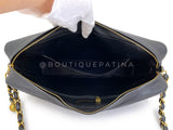 Chanel 1994 Black Vintage Caviar Maxi Giant Flap Classic Camera Bag 24k GHW OIY