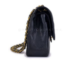 Chanel 2004 Vintage Black Caviar Medium Classic Double Flap Bag 24k GHW D3R