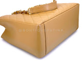Chanel Vintage 2008 Camel Beige Caviar Grand Shopper Tote GST Bag GHW RLI