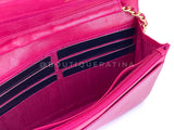Chanel 2000 Vintage Fuchsia Pink Caviar Timeless Classic Wallet on Chain WOC Bag 24k GHW     ACG