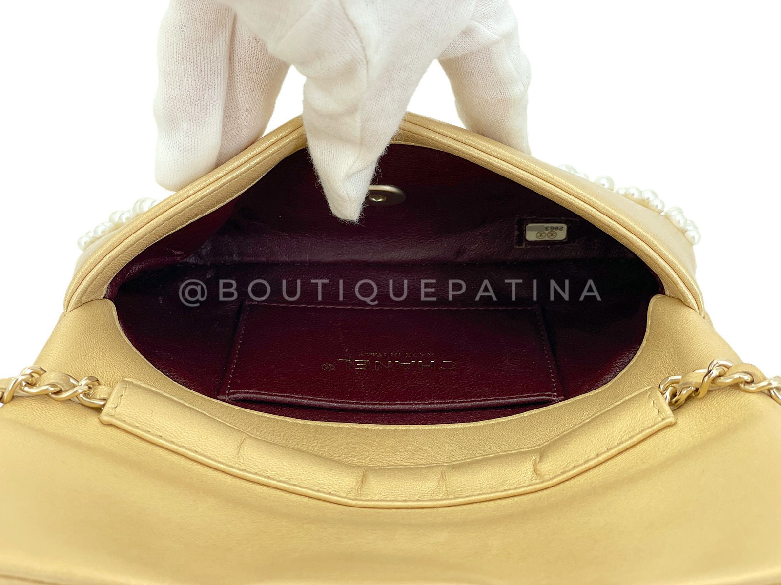 Chanel 15C Paris Dubai Pearly Small Flap Bag GHW 1FT – Boutique Patina