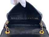Chanel 1987 Vintage Black Giant Logo Mini Flap Bag 24k GHW C8Z