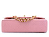 Rare New Chanel 2004 Vintage Pink Sakura Caviar Medium Classic Double Flap Bag 24k GHW BPI
