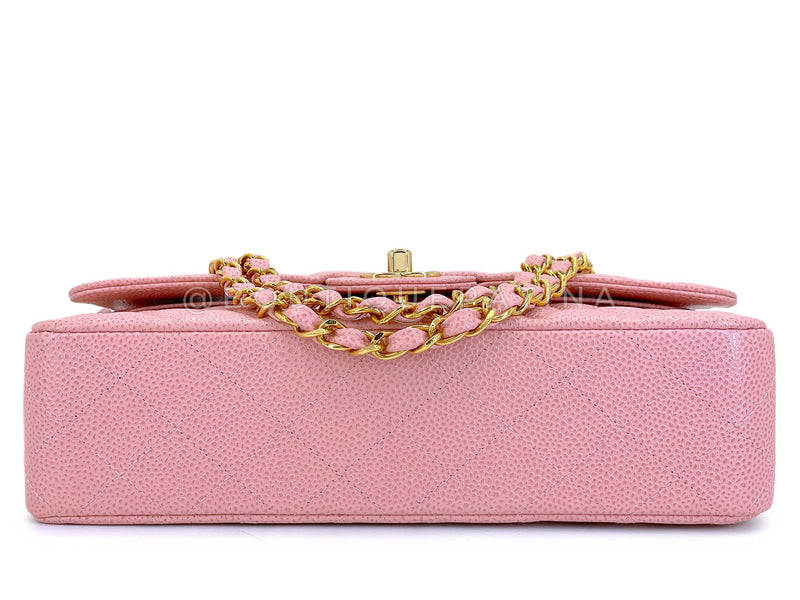 Rare New Chanel 2004 Vintage Pink Sakura Caviar Medium Classic