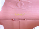 Rare New Chanel 2004 Vintage Pink Sakura Caviar Medium Classic Double Flap Bag 24k GHW BPI