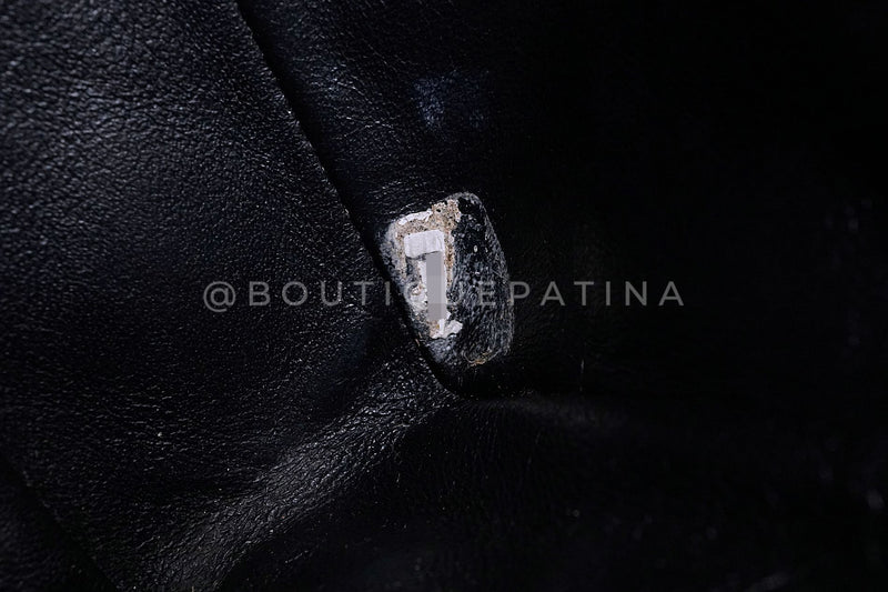 Chanel 90s Vintage Black Caviar Timeless Medium Turnlock Shopper Tote Bag 24k GHW EMO