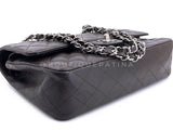 Chanel 2007 Vintage Dark Brown Caviar Medium Classic Double Flap Bag SHW  FSI