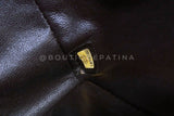 Chanel 2007 Vintage Dark Brown Caviar Medium Classic Double Flap Bag SHW  FSI