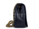 Pristine Chanel 1989 Vintage Black Lambskin Medium Full Flap Bag 24k GHW XQF