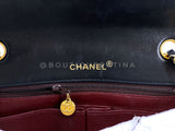 Pristine Chanel 1989 Vintage Black Lambskin Medium Full Flap Bag 24k GHW XQF