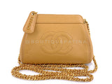 Chanel 1997 Vintage Beige Caviar Crossbody Mini Pouch Bag 24k GHW STT