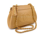 Chanel 1997 Vintage Beige Caviar Crossbody Mini Pouch Bag 24k GHW STT