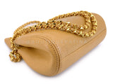 Chanel 1997 Vintage Beige Caviar Crossbody Mini Pouch Bag 24k GHW STT