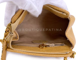 Chanel 1997 Vintage Beige Caviar Crossbody Mini Pouch Bag 24k GHW STT