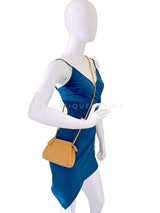 Chanel 1997 Vintage Beige Caviar Crossbody Mini Pouch Bag 24k GHW STT