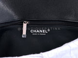 Chanel 2020 Black Caviar Timeless Flap Clutch Bag SHW DTG