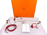 Hermes Red Rouge Garance 28cm Kelly Bag Clemence PHW 296