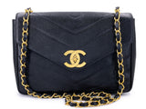 Chanel 1994 Vintage Black Caviar Jumbo Envelope Flap Bag 24k GHW ZB1