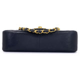 Chanel 1994 Vintage Black Caviar Jumbo Envelope Flap Bag 24k GHW ZB1