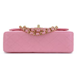 Chanel 2006 Vintage Sakura Pink Small Classic Double Flap Bag 24k GHW 2ER