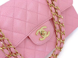 Chanel 2006 Vintage Sakura Pink Small Classic Double Flap Bag 24k GHW 2ER
