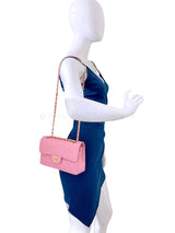 Chanel 2006 Vintage Sakura Pink Small Classic Double Flap Bag 24k GHW 2ER