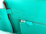 Rare Pristine 2008 Hermès Birkin 30 Blue Lagoon Togo Tote Bag PHW Bleu Lagon D6L