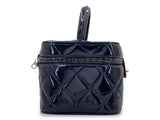 Chanel 95P Black "Barbie" Heart Mirror Vanity Bag 24k GHW PQO