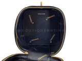 Chanel 95P Black "Barbie" Heart Mirror Vanity Bag 24k GHW PQO
