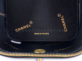 Chanel 95P Black "Barbie" Heart Mirror Vanity Bag 24k GHW PQO