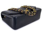 Pristine Chanel 1994 Vintage Black Small Diana Bag Lambskin 24k GHW VTN