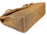 Chanel 1991 Vintage Gold Byzantine Brocade Silk Maxi Classic Flap Bag 24k GHW A6D