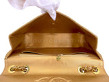 Chanel 1991 Vintage Gold Byzantine Brocade Silk Maxi Classic Flap Bag 24k GHW A6D