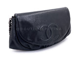 Chanel Black Caviar Half Moon Wallet on Chain WOC SHW F2A