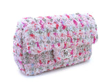 Chanel Rainbow Boucle Tweed Rectangular Mini Flap Bag SHW TBJ