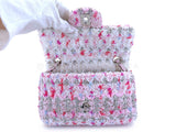 Chanel Rainbow Boucle Tweed Rectangular Mini Flap Bag SHW TBJ