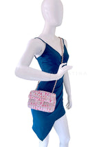 Chanel Rainbow Boucle Tweed Rectangular Mini Flap Bag SHW TBJ