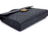 Chanel 1992 Vintage Black Caviar Briefcase Tote Bag 24k GHW YDR
