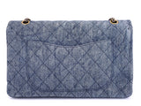 Chanel 2012 Blue Denim 2.55 Reissue 227 Flap Bag GHW 706