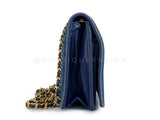 Chanel 1997 Vintage Blue Denim Timeless WOC Flap Bag 24k GHW Q3G