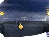 Chanel 1997 Vintage Blue Denim Timeless WOC Flap Bag 24k GHW Q3G