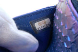 Chanel 2016 Purple Iridescent Mermaid Python Wallet on Chain WOC Bag WNW