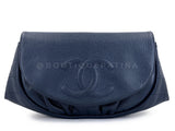 Chanel 2011 Vintage Navy Blue Caviar Half Moon WOC Wallet on Chain Bag SHW 2YK