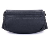 Chanel Black Caviar Half Moon Wallet on Chain WOC Bag SHW F2A