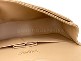 Chanel 2003 Vintage "Speckled" Caramel Beige Caviar Medium Classic Double Flap Bag 24k GHW 85Q