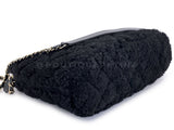 Chanel Coco Shopping with Chain Large Black Shearling Handle Bag 24k GHW LPI
