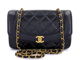 Chanel 1994 Vintage Black Small Diana Bag Lambskin 24k GHW VTN