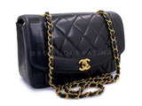 Chanel 1994 Vintage Black Small Diana Bag Lambskin 24k GHW VTN