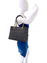 Pristine Chanel 2011 Black Caviar Grand Shopper Tote GST Bag GHW  R1K